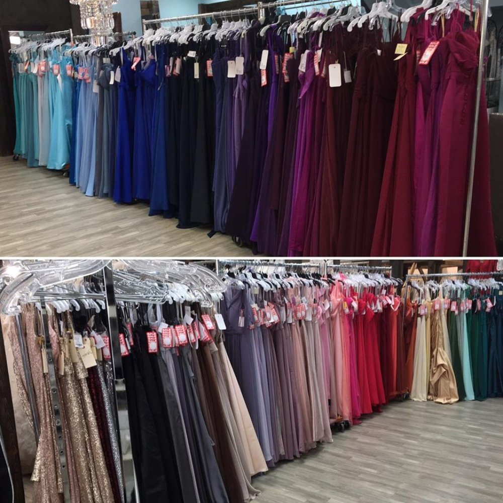 Lot of 5 Bridesmaids Formal Dresses, Samples,  Designer Stamped